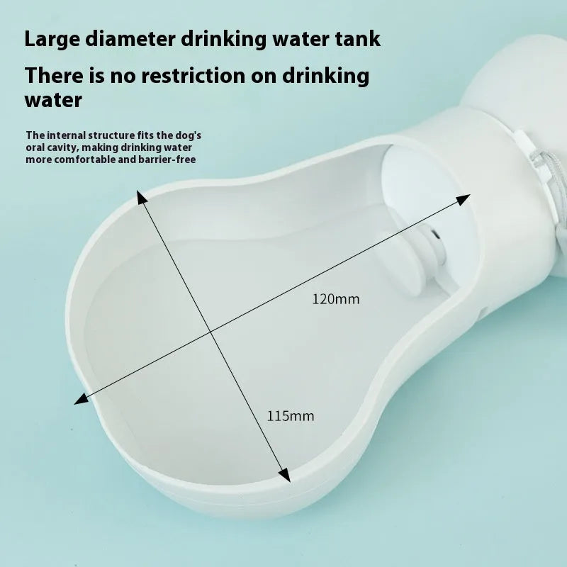 Silicone pet folding drinking cup collapsed and expanded for portable outdoor use with dogs or cats
