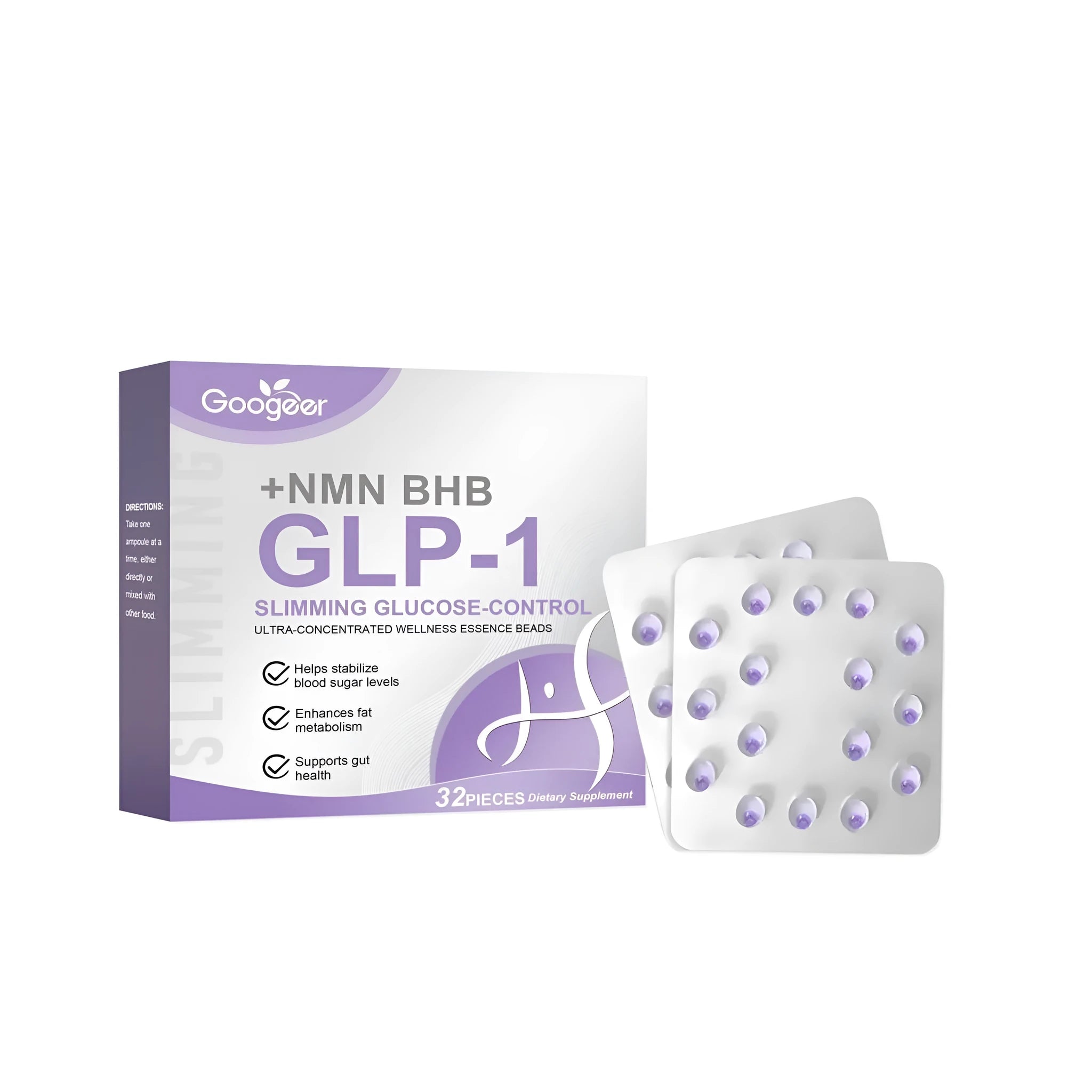 Shaping firming bursting beads supplement with turmeric Moringa leaf extract and NAD+ 32 pieces