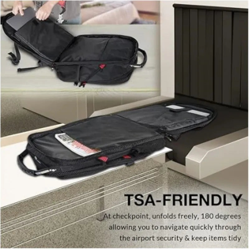 Large unisex USB backpack in black, red, or sky blue, made from waterproof Oxford cloth.