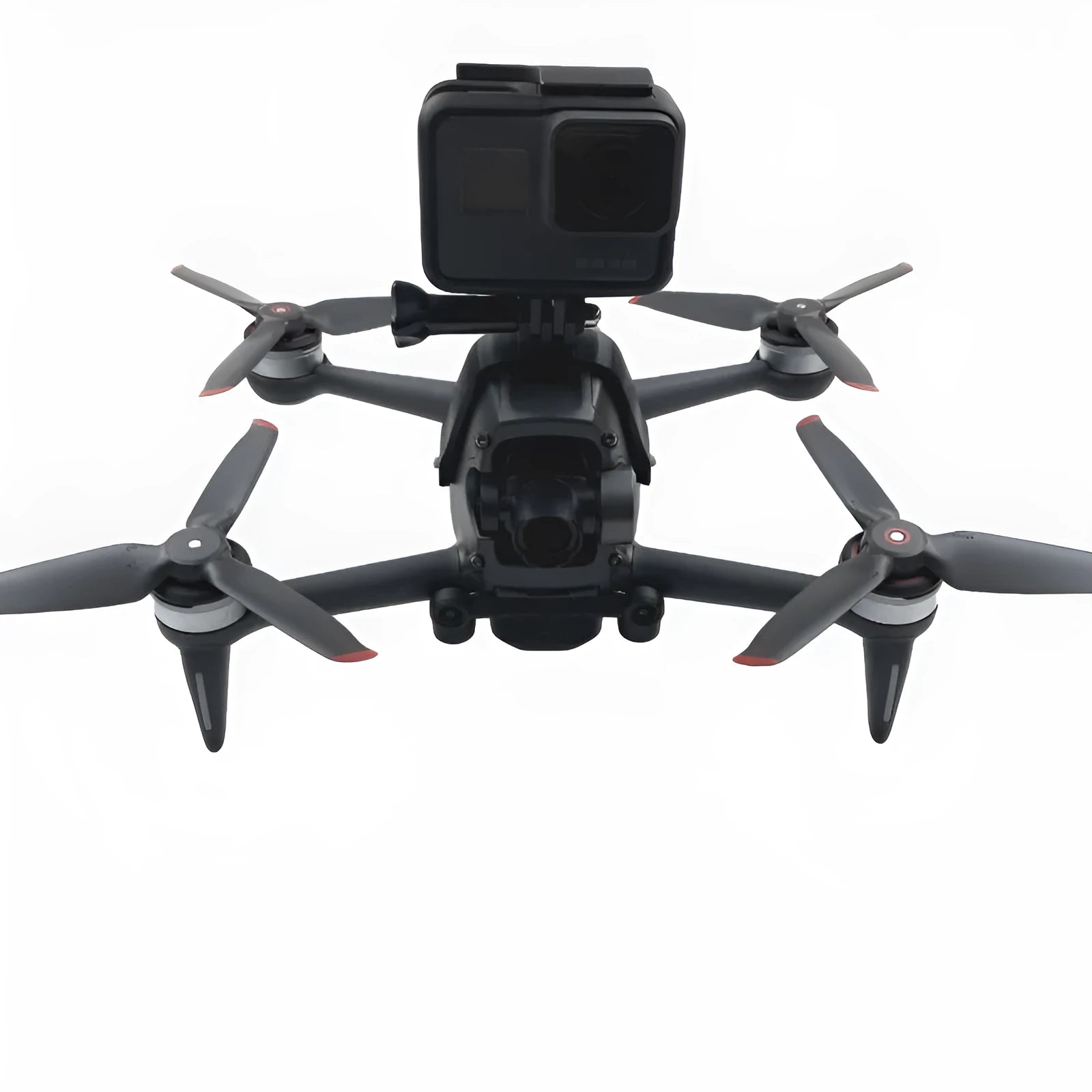 FPV drone action camera expansion bracket with GoPro connector and protective sponge