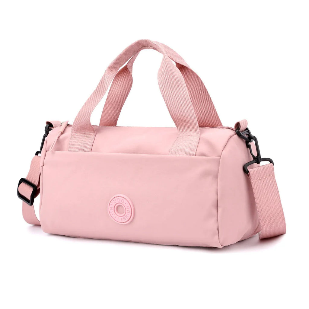 Oxford cloth one-shoulder short travel bag in solid colour, 30x14x16cm, six colour options