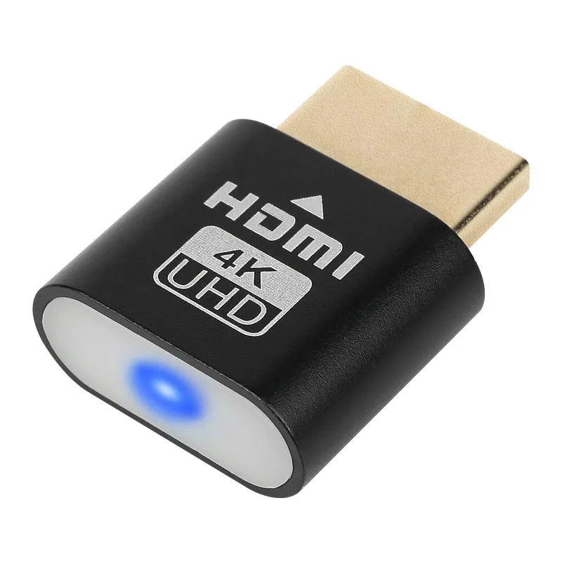 HDMI dummy plug virtual display device with gold interface for graphics card signal simulation