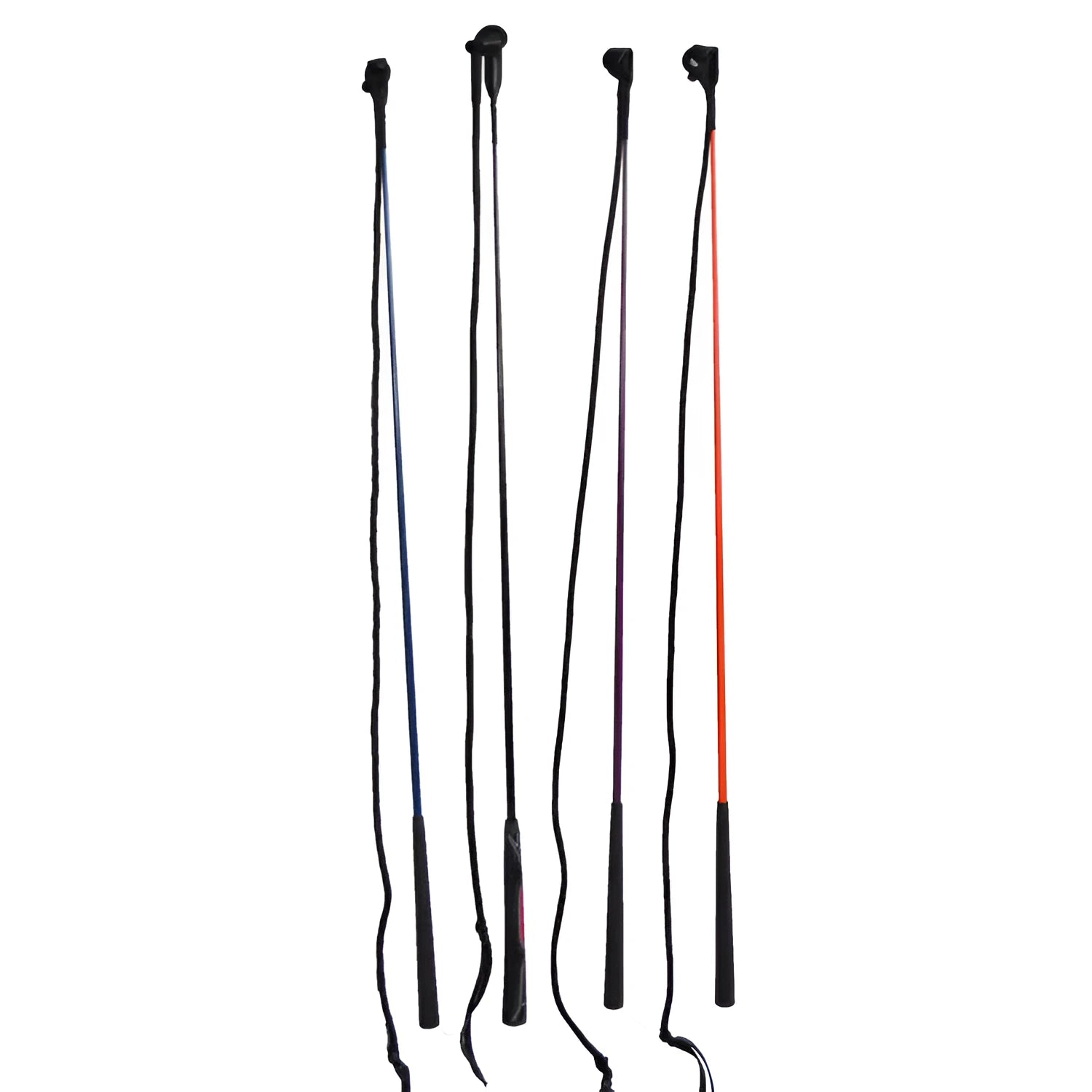 Nylon fibre equestrian training whip with flexible core for horse riding and training