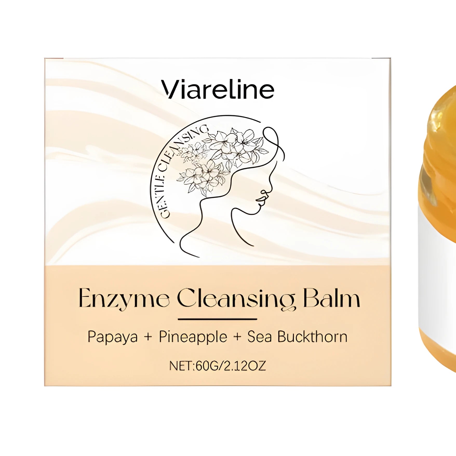 60g tube of deep cleansing makeup remover cream with coconut oil and fruit extracts.