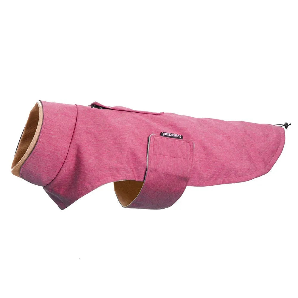 Grey polyester dog vest for medium large breeds on a dog, showing casual style and fit.