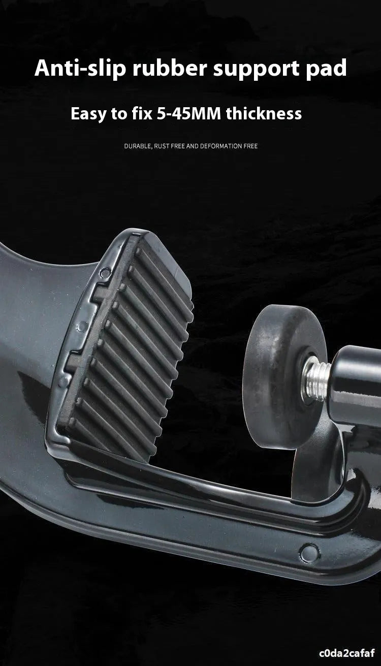 Portable fishing line wrapping device with composite fibre construction and extension shaft