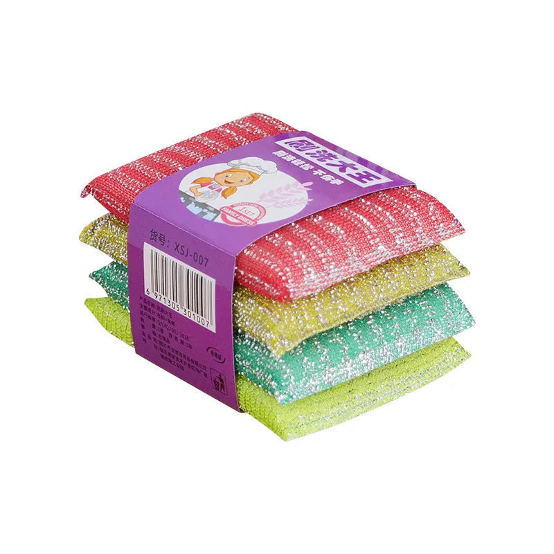 Pinstripe fabric sponge mop in macaron colours for kitchen cleaning