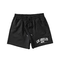Man's thin polyester mesh beach shorts in a casual style, shown in one of seven available colour options.