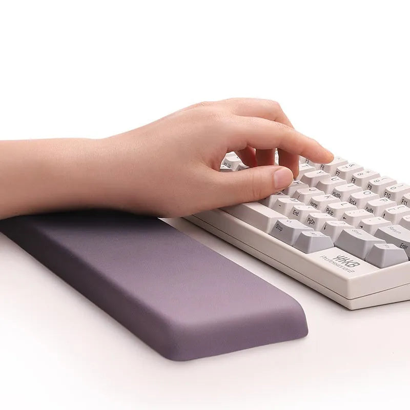 Square silica gel mouse pad with cloth surface and wrist support pillow
