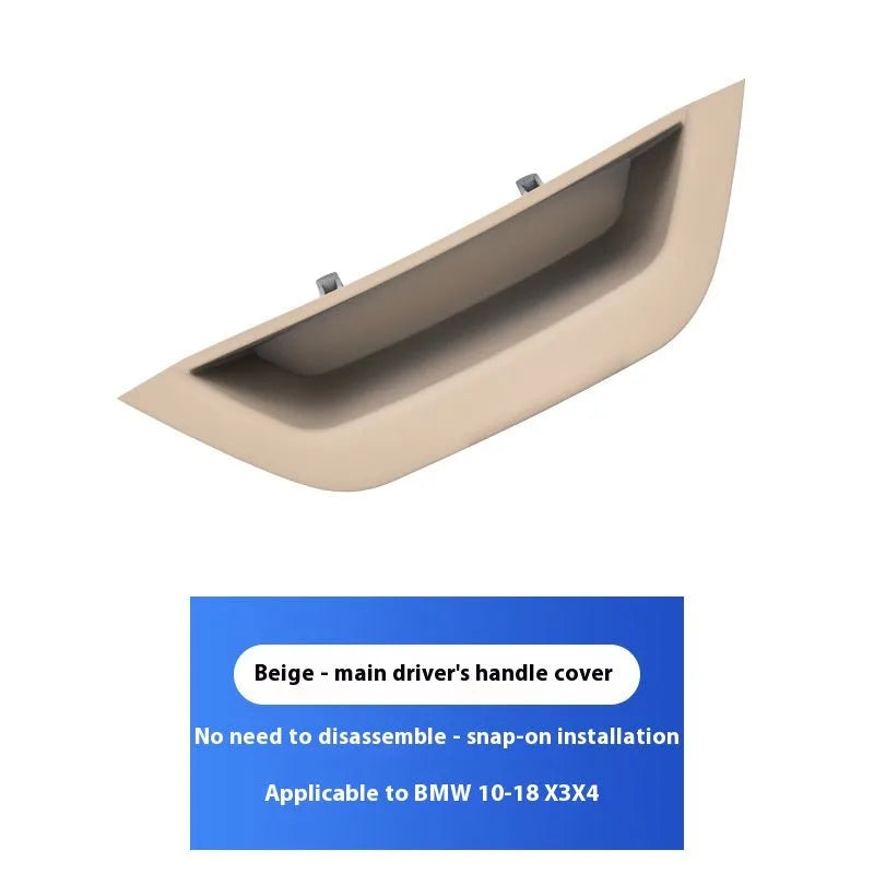 ABS main driving door handle protective cover for 3 Series in black, carbon fibre or beige