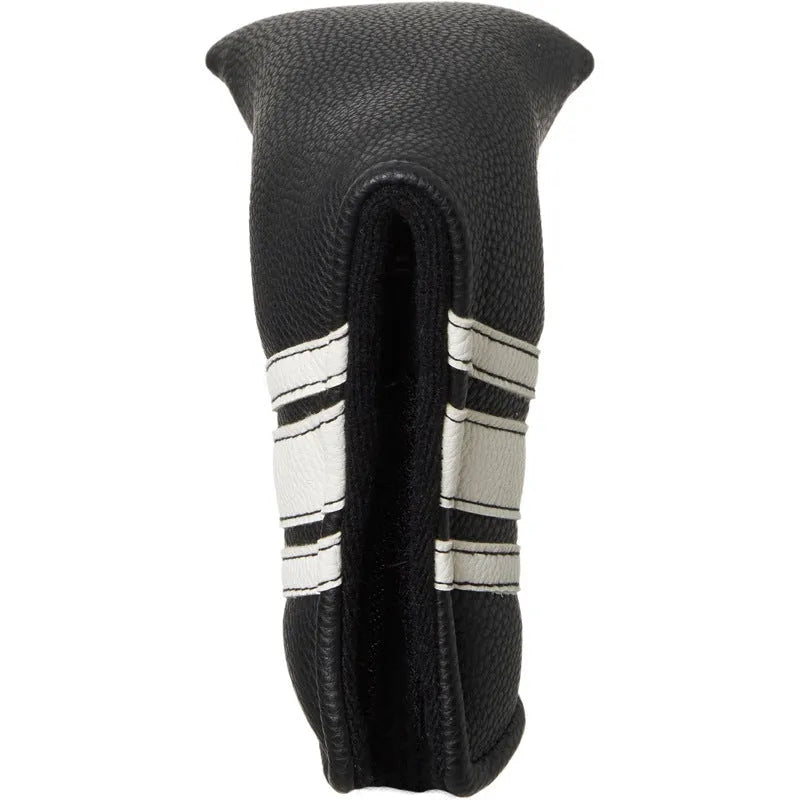 Black PU leather golf push rod sleeve case for club shaft protection