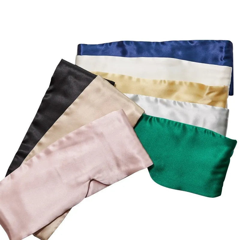 Mulberry silk sleep eye mask for light blocking in multiple colour choices