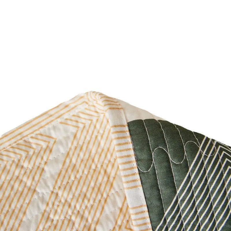 Pure cotton printed bed sheet set in modern simple style with reactive dye patterns