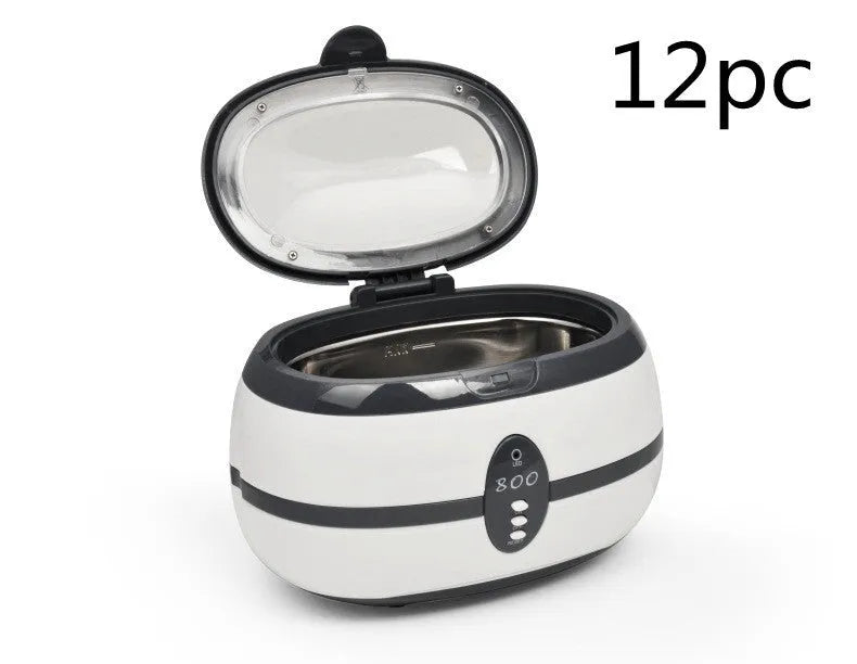 35W ultrasonic glasses and jewellery cleaning machine with stainless steel chamber