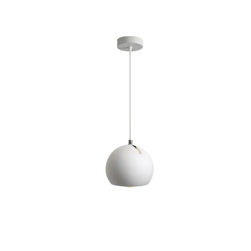 Ball chandelier table lamp with post-modern design in moon white or black finish, single or three head options
