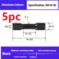 Aluminium M3 non-slip mesh column for FPV drone frame crossing machine build, 25mm to 35mm length options