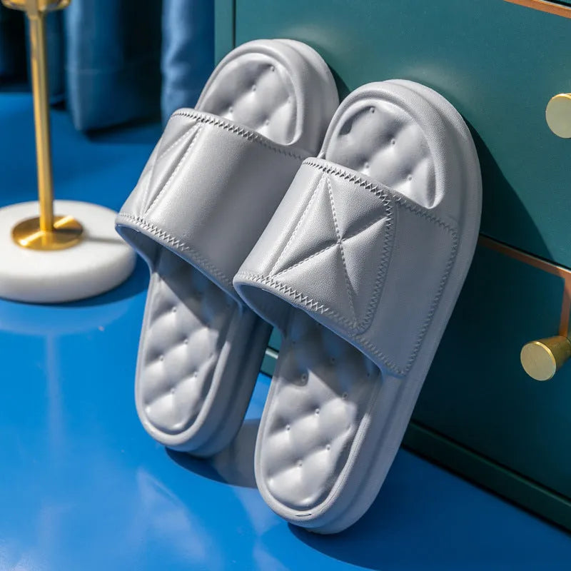 EVA non-slip bathroom sandals in multiple colours with thick sole for men and women