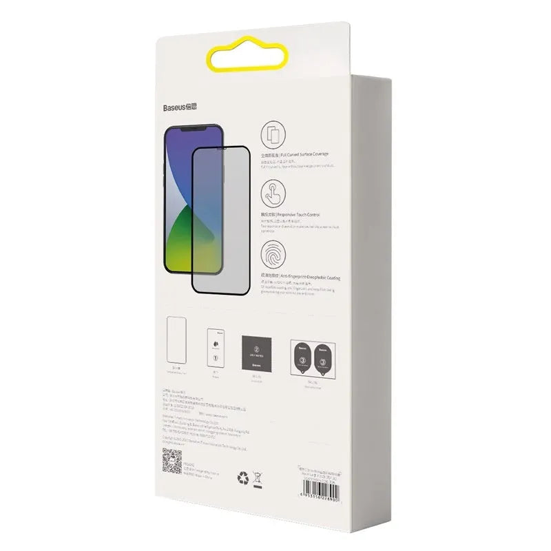0.3mm black curved privacy tempered glass screen protector for iPhone 12 mini 5.4 inch with cleaning bag