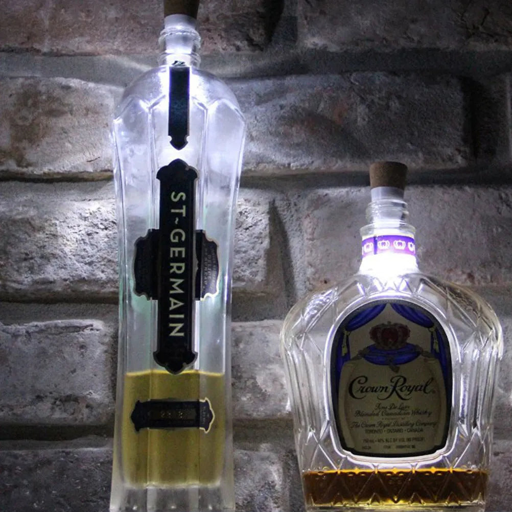 Plastic rechargeable LED luminous cork light for bottle top decoration.
