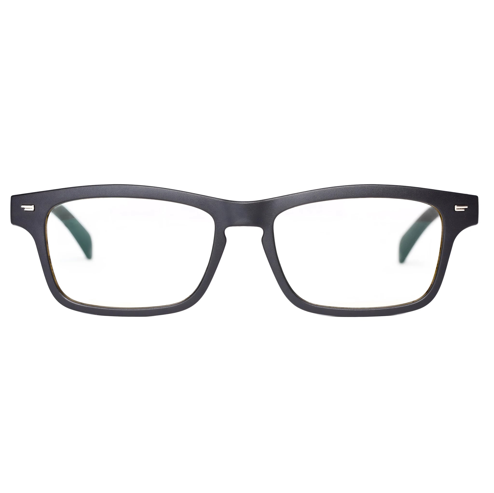Black smart glasses with Bluetooth open-ear speakers, polarised lenses, and a sporty PC+ABS frame.