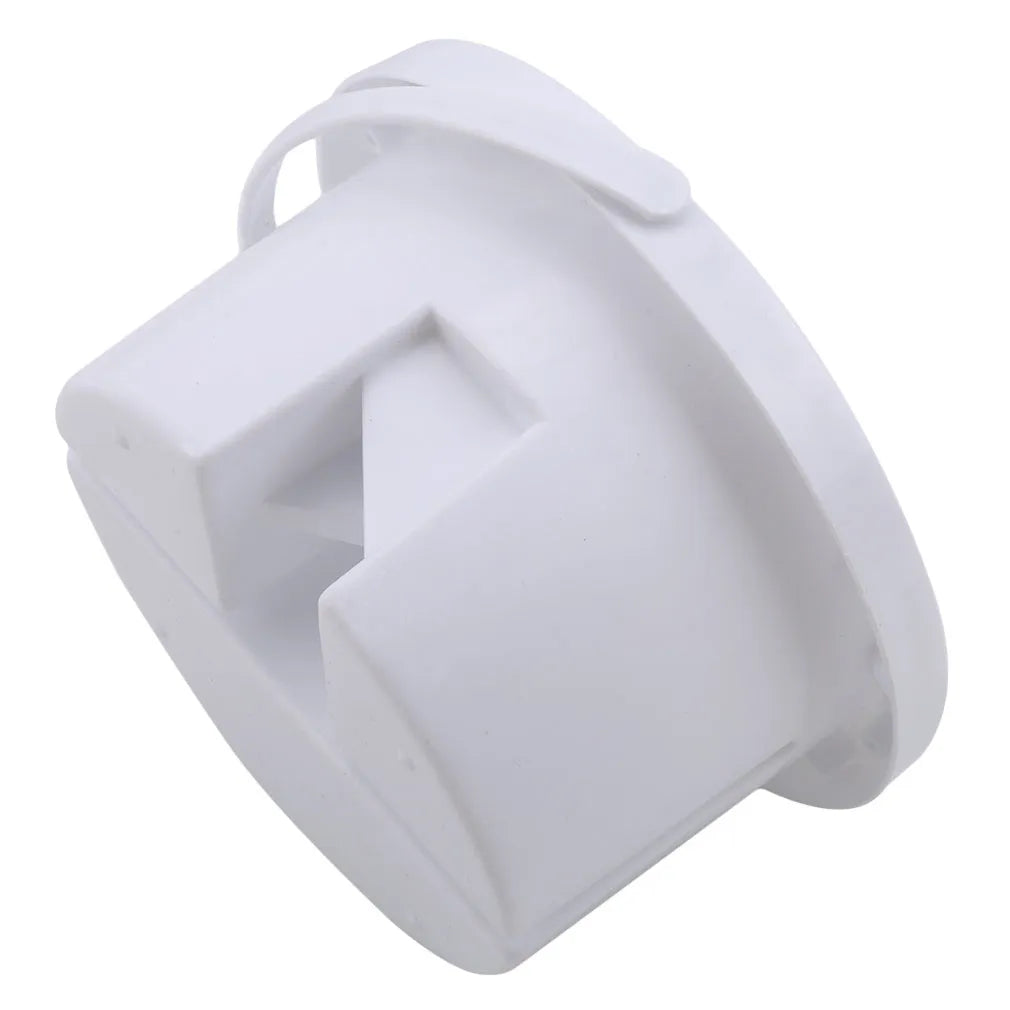 White plastic brush holder for painting with 16.5cm diameter and 9cm height dimensions