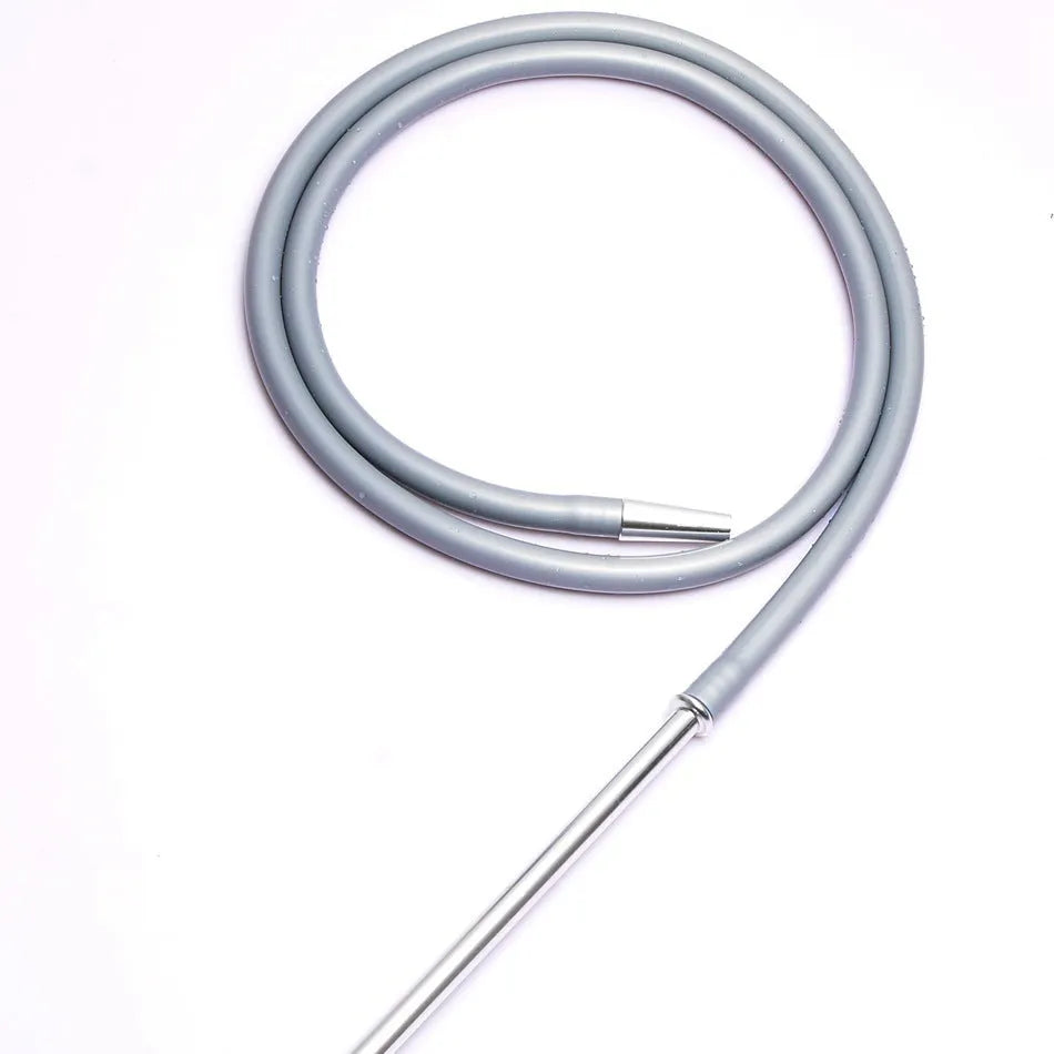 Silicone hookah hose with aluminium fittings in modern design showing six colour options