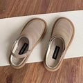 Women's linen slip-on shoes with mesh lining and rubber soles in beige, black and khaki colours