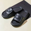 Thickened EVA non-slip slippers in various colours showing the flip-flop design and textured sole.