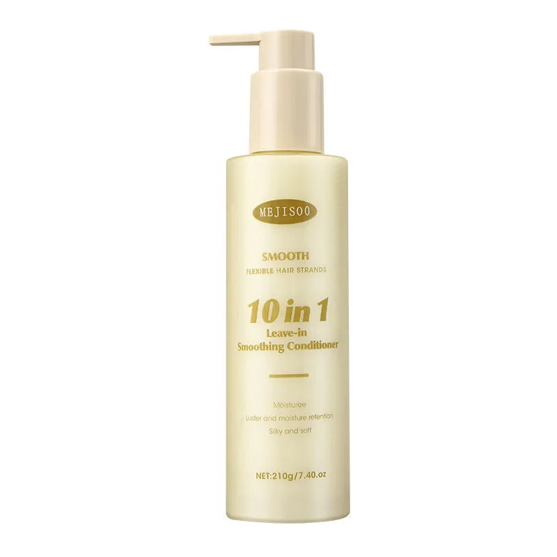 210g bottle of Soft 10-in-1 Hair Conditioner for women on a bathroom shelf.