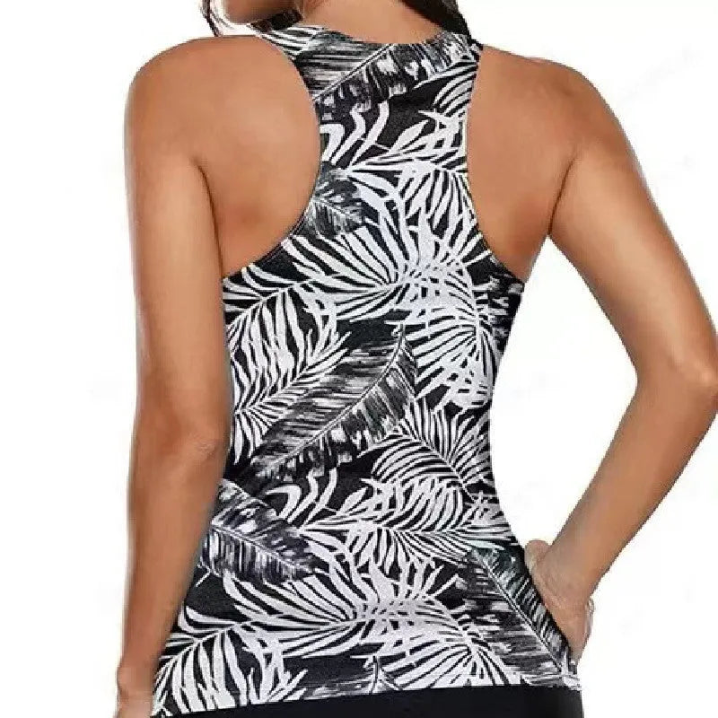 Women's split bow bikini swimsuit in polyester fabric for swimming activities