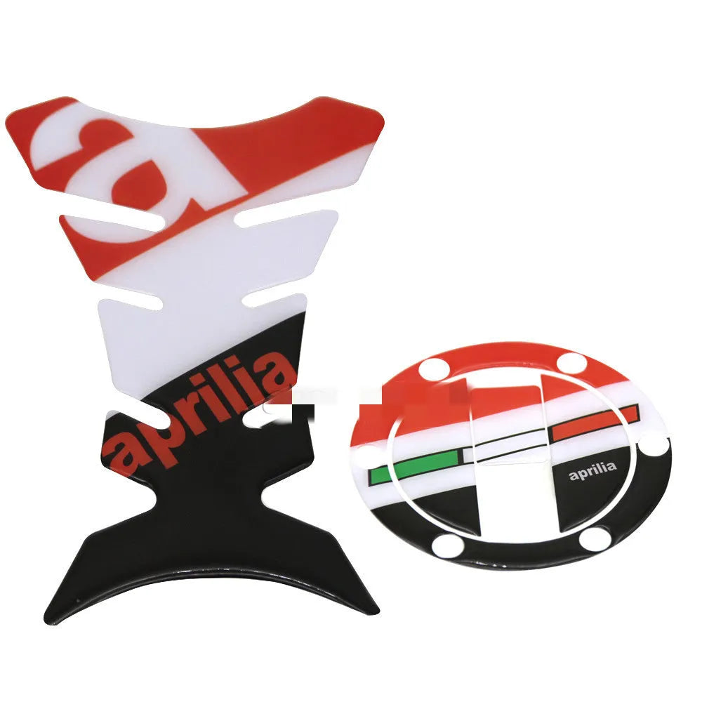 Motorcycle Apulia CR150 fuel tank sticker in black and green colour options for protective decal