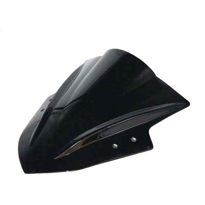 4mm plexiglass motorcycle windshield for street modification, universal fit, black or transparent screen