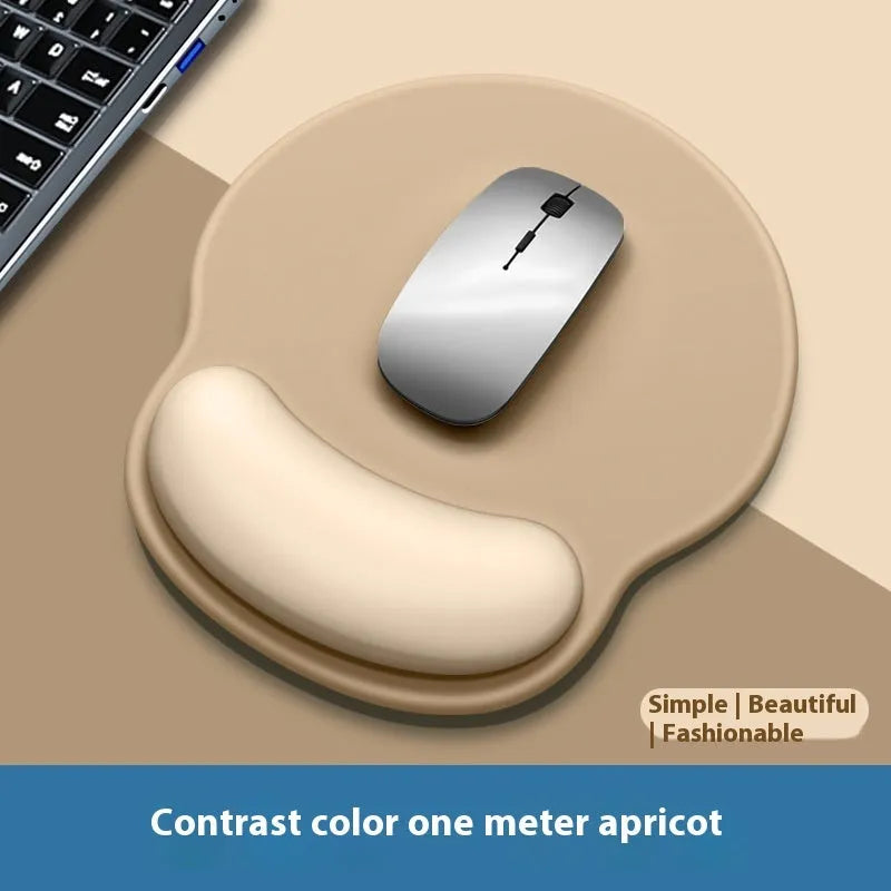 Silicone mouse mat with wristband in gradient blue black design measuring 220mm by 250mm