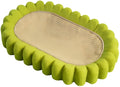 Green oval cat scratch pad bowl made of sisal measuring 650mm x 420mm