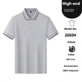 Youth wearing Ice Ion lapel short sleeve polo shirt in thin nylon polyester fabric