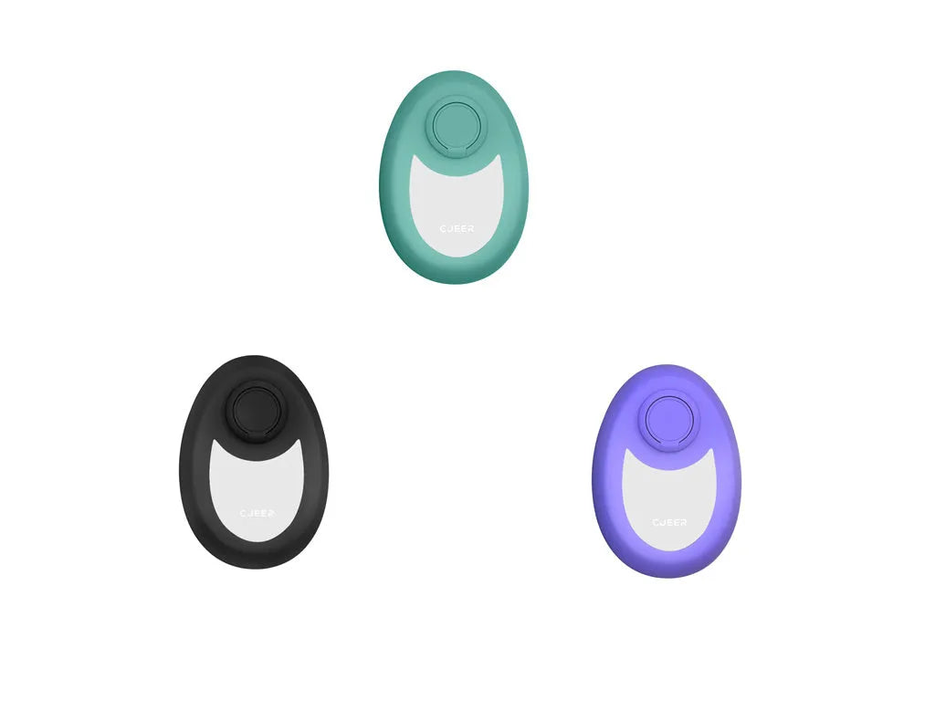 Crystal hair removal device with nano-glass surface and metal finger ring
