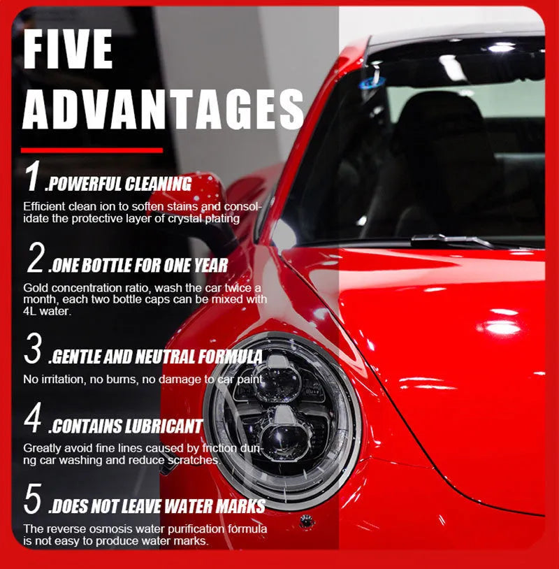 100ml super concentrated car decontamination and polishing cleaner with high foam formula
