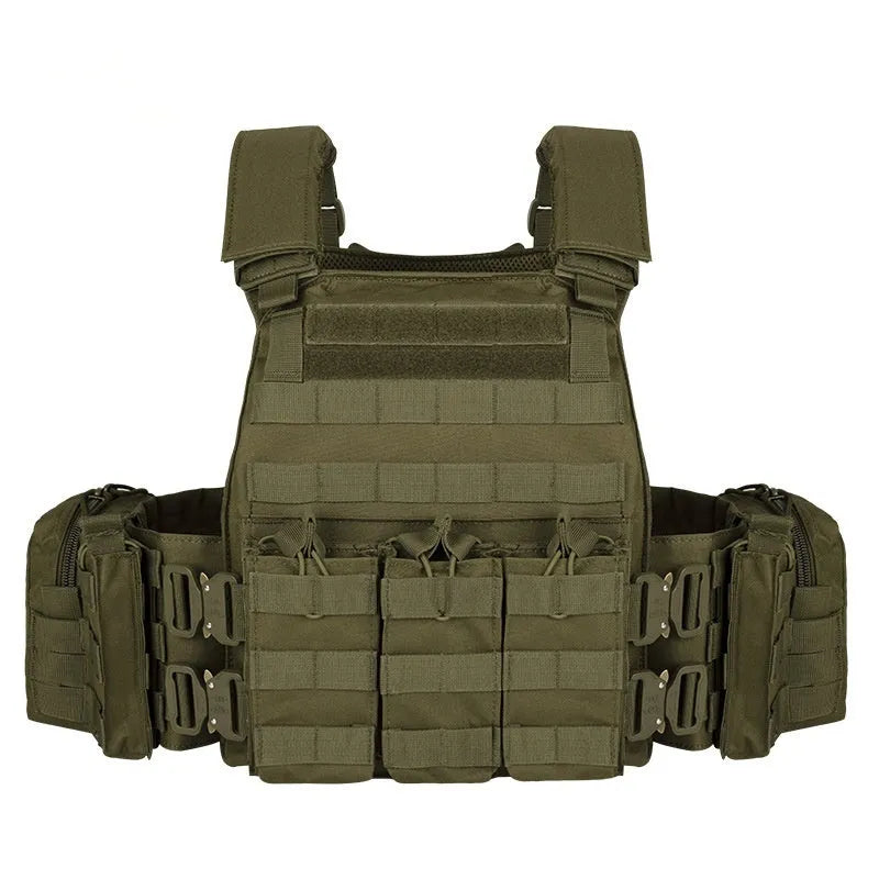 Men's camouflage polyester tactical vest for outdoor training and shooting sports