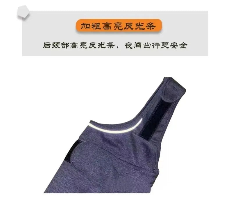 Heather Gray dog anxiety jacket and warm vest for small to extra large dogs.