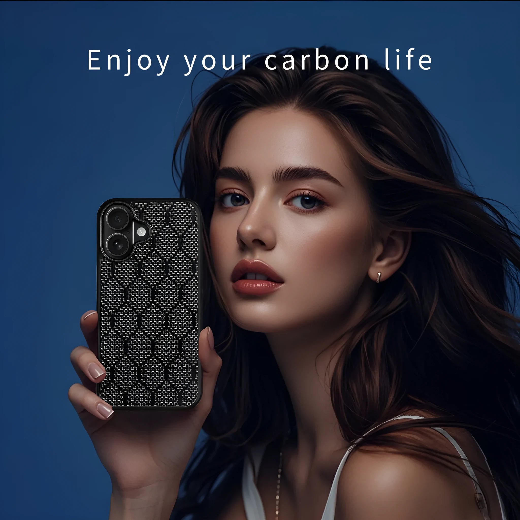 Honeycomb pattern shockproof phone case for iPhone 12-17 series with black polycarbonate back and TPU edges