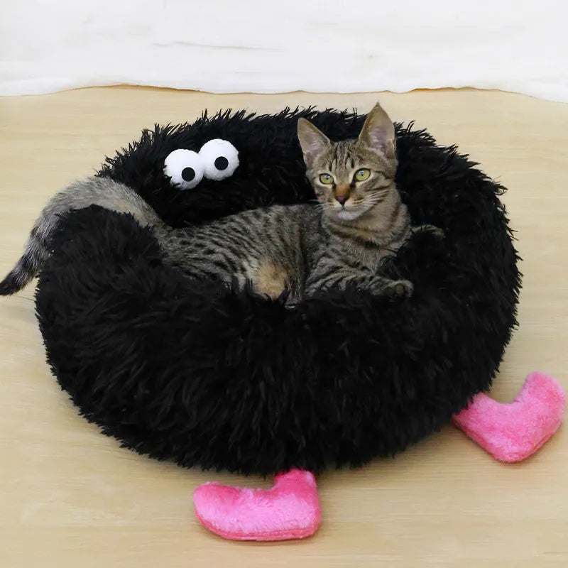 Long plush pet nest for Shiba Inu dogs in three sizes and colours